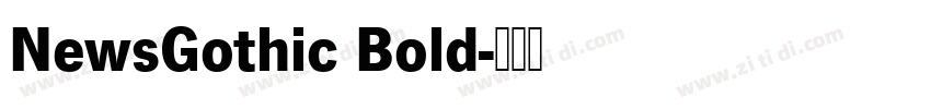 NewsGothic Bold字体转换